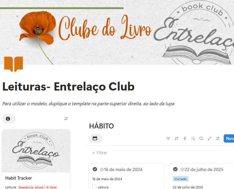 Template de Diário no Notion